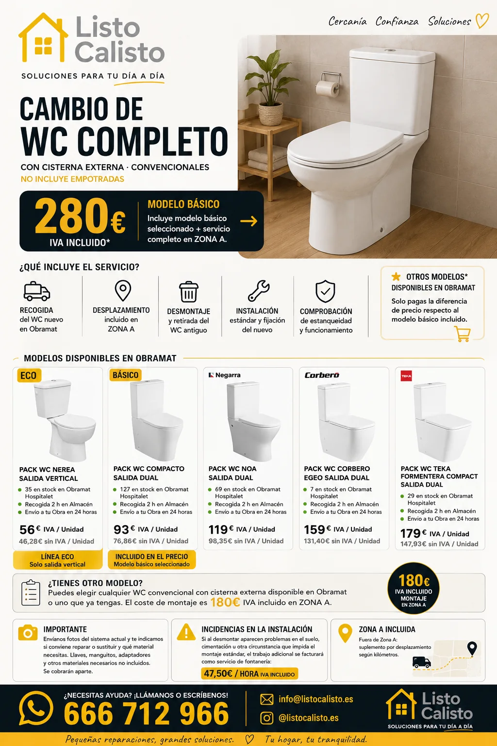 Cambio de WC convencional