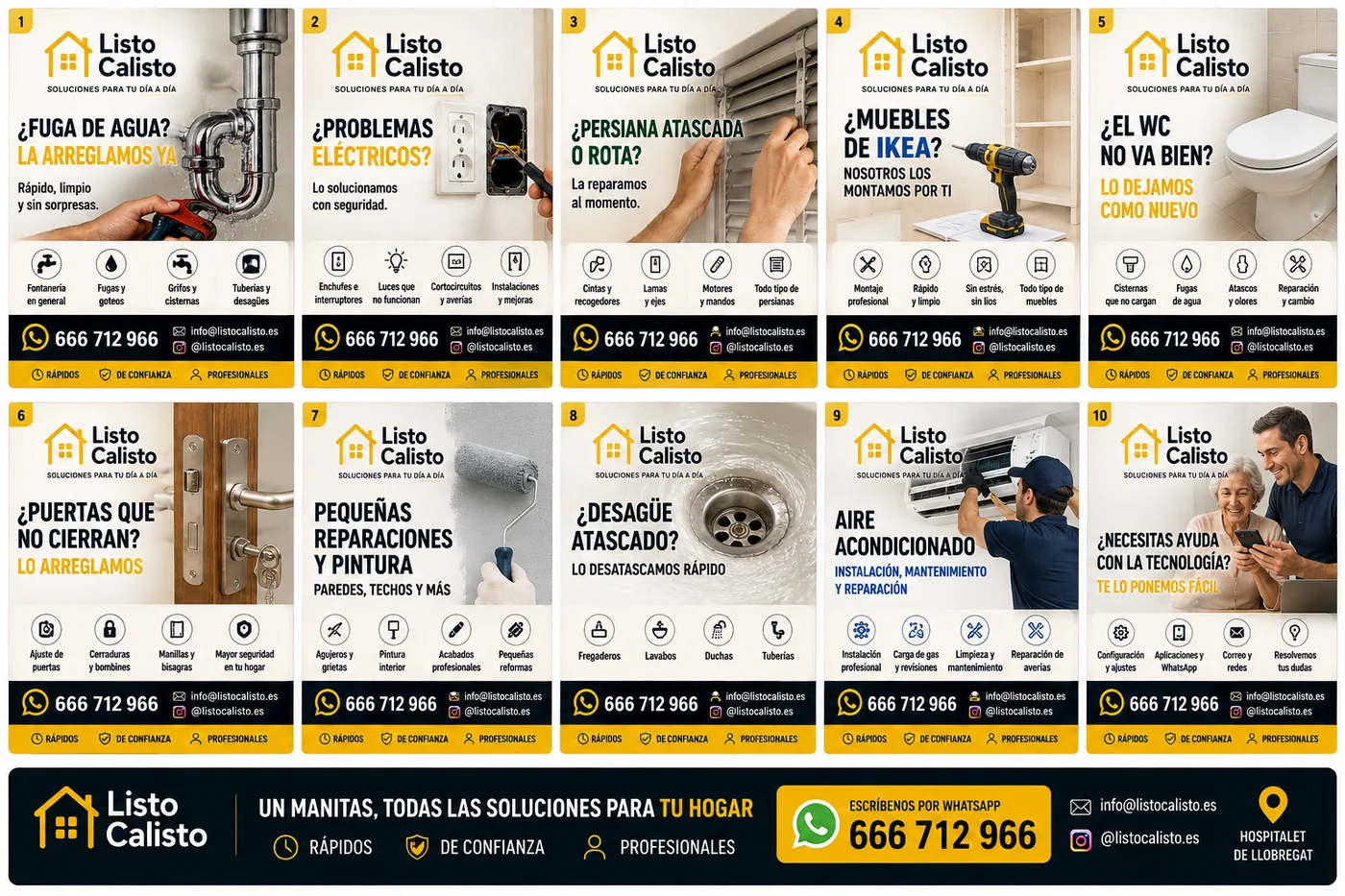 Servicios Listo Calisto para el hogar